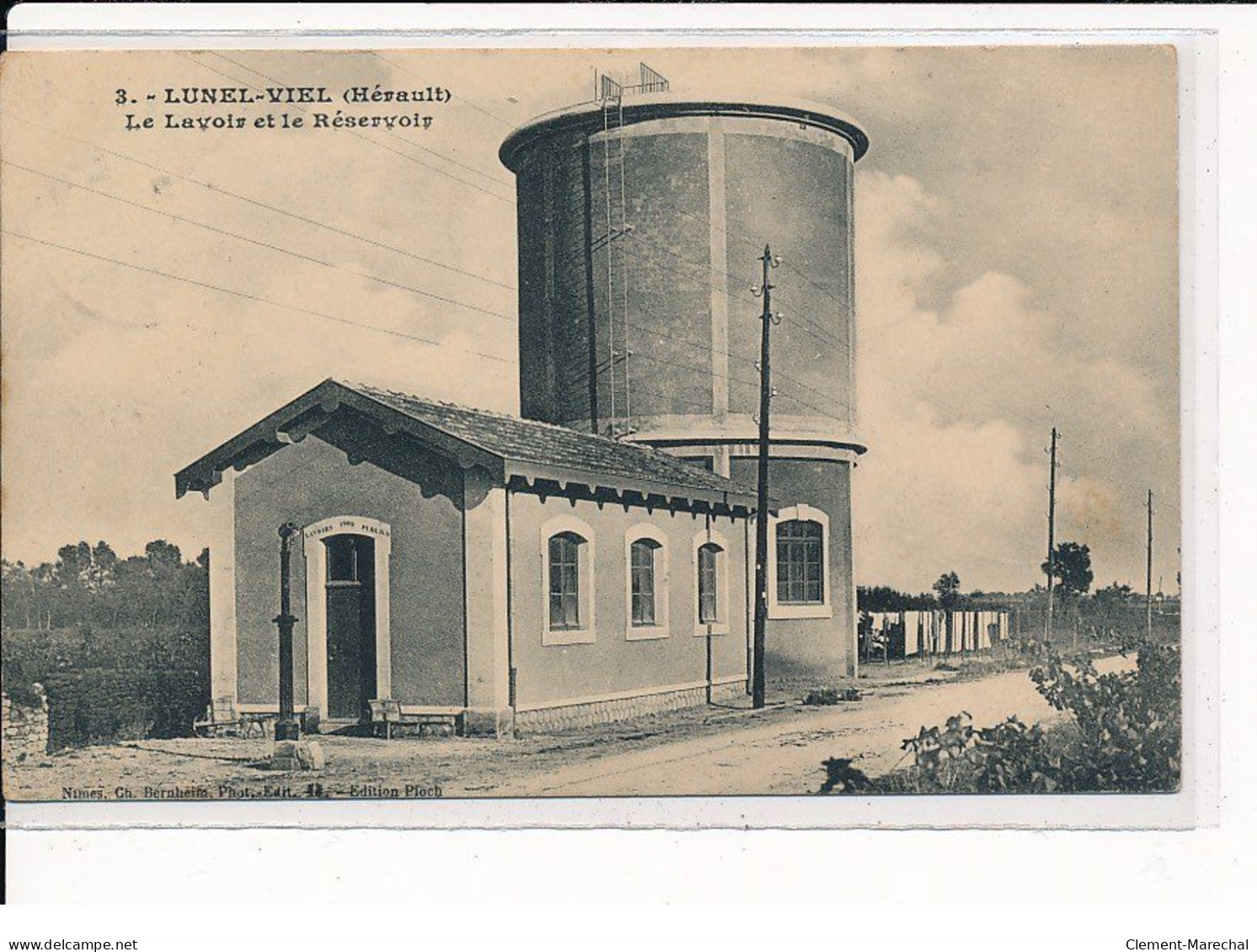 LUNEL-VIEL : Le Lavoir Et Le Réservoir - Très Bon état - Lunel