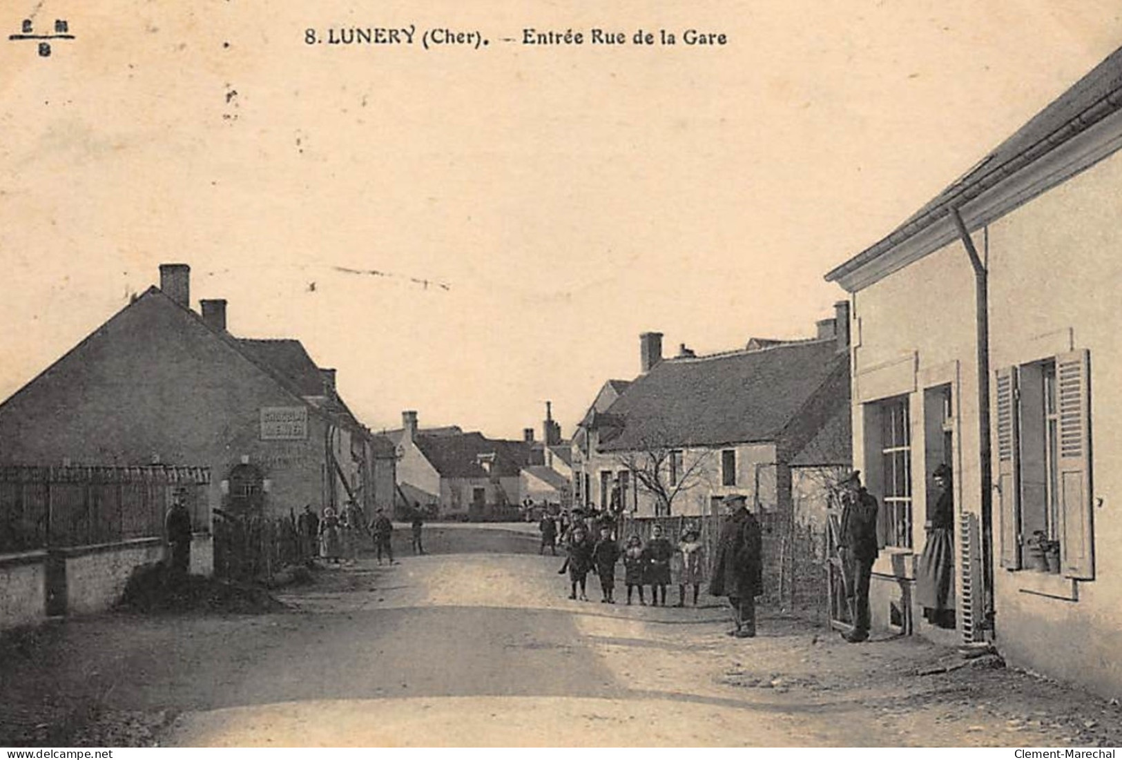 LUNERY : Entrée Rue De La Gare - Tres Bon Etat - Sonstige & Ohne Zuordnung