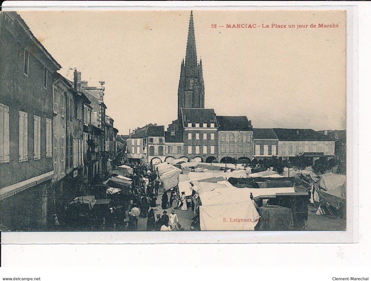 MARCIAC : La Place Un Jour De Marché - Très Bon état - Sonstige & Ohne Zuordnung