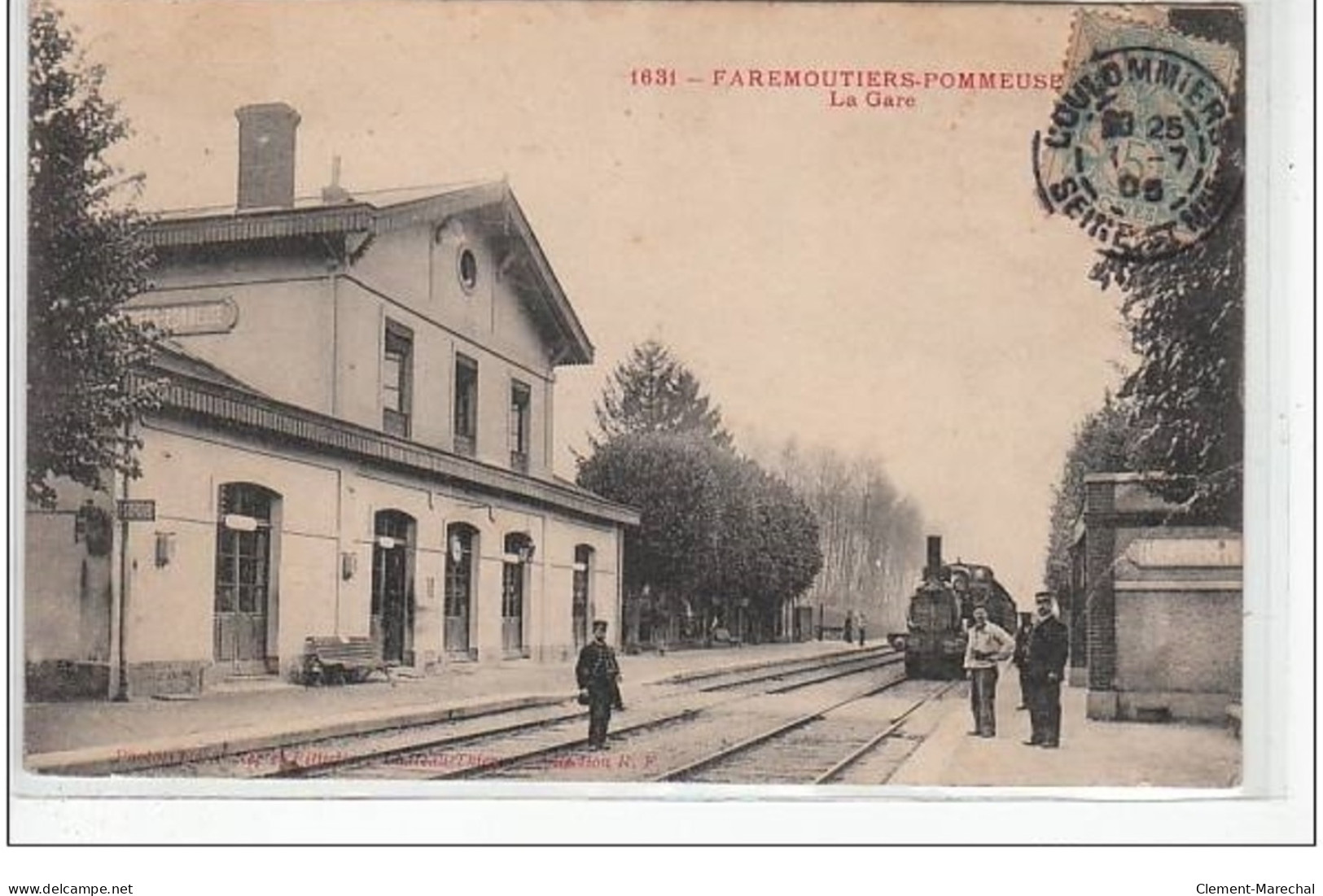 FAREMOUTIERS - POMMEUSE : La Gare - état (un Gros Pli D'angle) - Faremoutiers