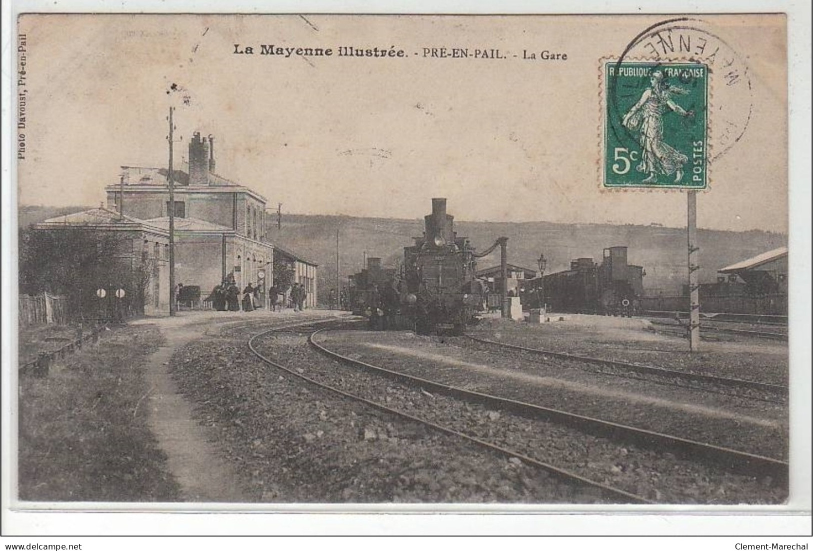 LA MAYENNE ILLUSTREE : PRE-EN-PAIL : La Gare - Très Bon état - Pre En Pail