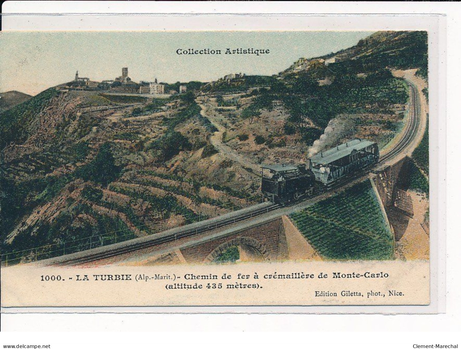 LA TURBIE : Chemin De Fer à Crémaillère De Monte-Carlo - Très Bon état - La Turbie