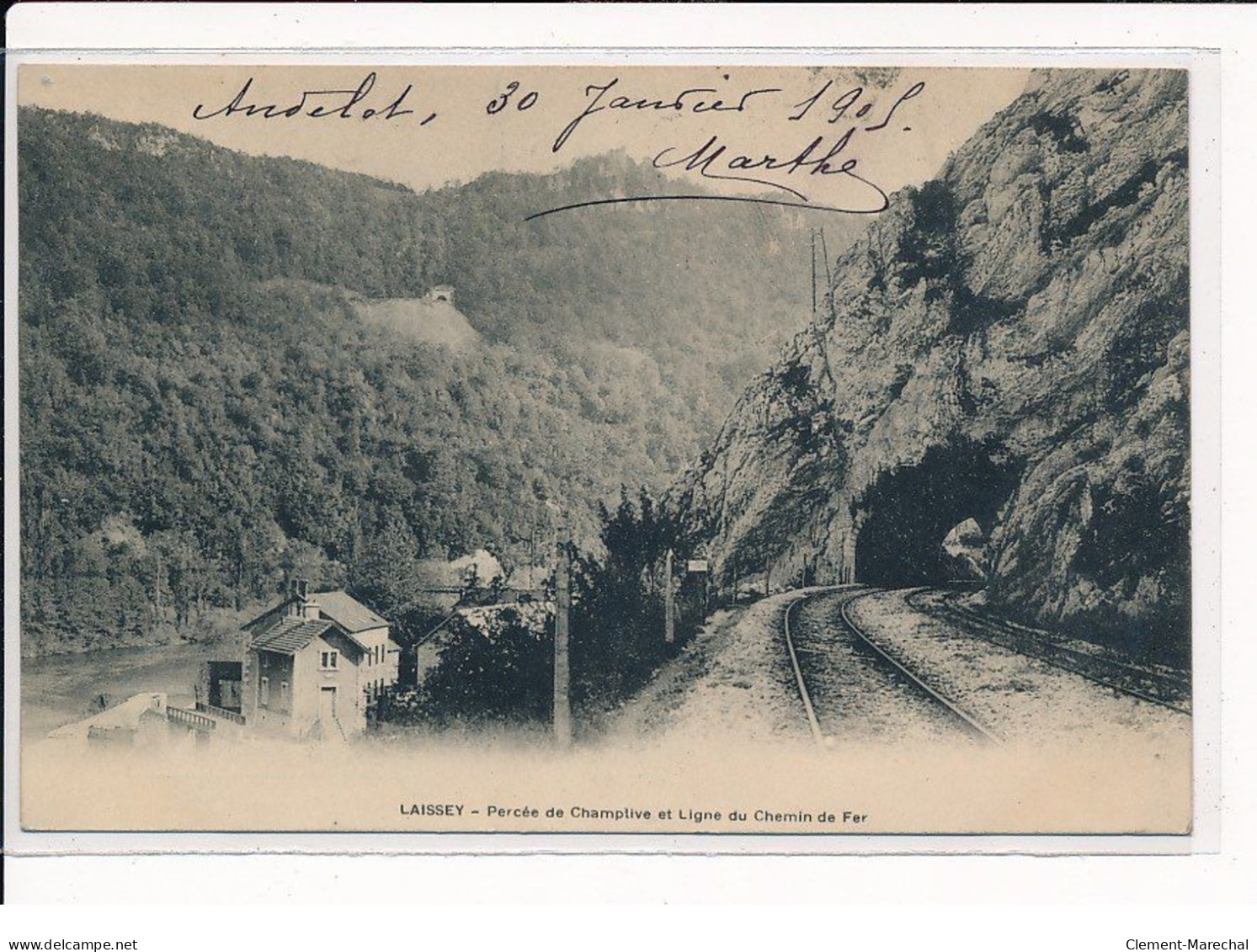 LAISSEY : Percée De Champtive Et Ligne Du Chemin De Fer - Très Bon état - Sonstige & Ohne Zuordnung