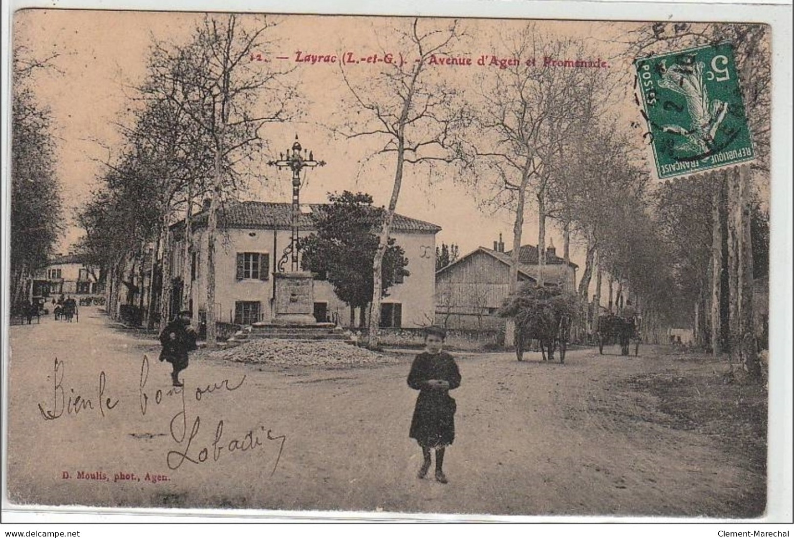 LAYRAC : Avenue D'Agen Et Promenade - Très Bon état - Autres & Non Classés