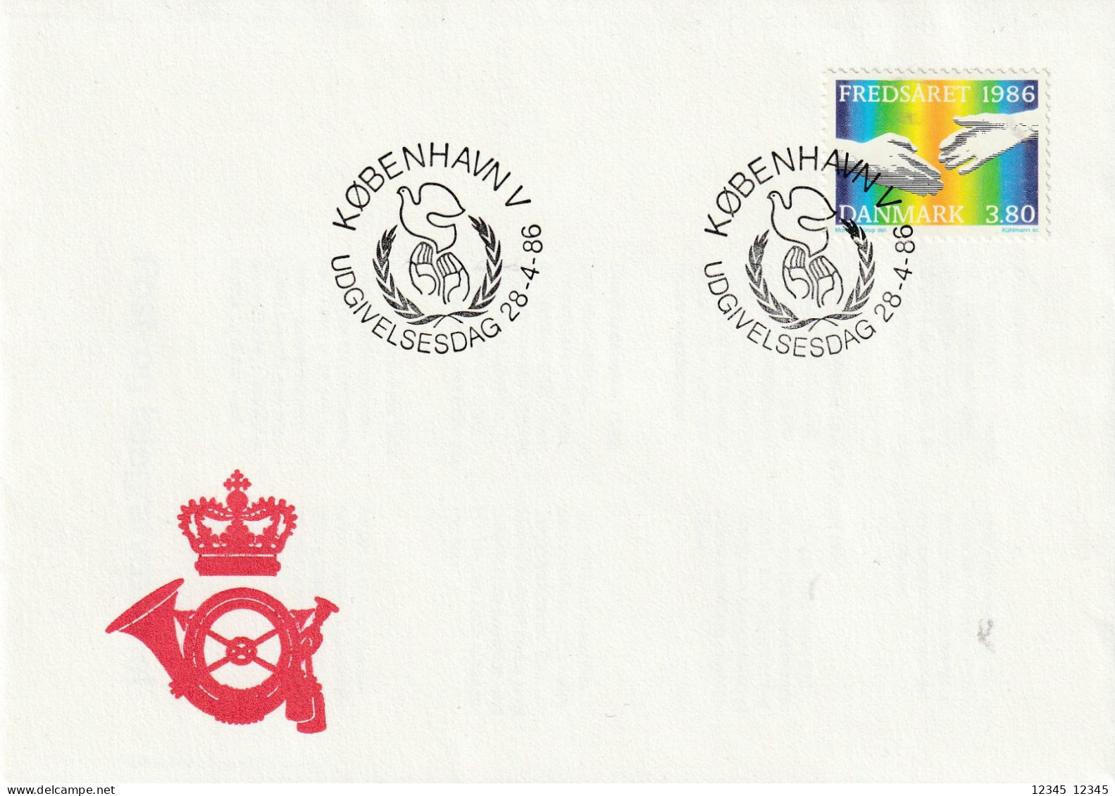 Denemarken 1986, FDC Unused, International Year Of Peace. - FDC