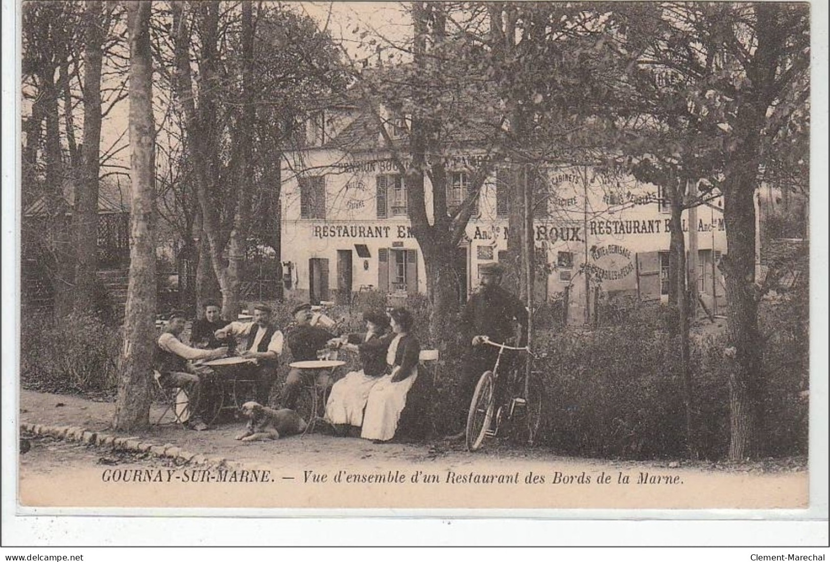 GOURNAY SUR MARNE : Vue D'ensemble D'un Restaurant Des Bords De La Marne - Très Bon état - Other & Unclassified