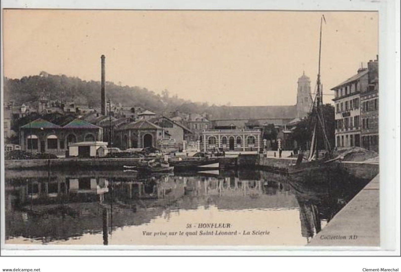 HONFLEUR : Vue Prise Sur Le Quai St Léonard - La Scierie - Très Bon état - Honfleur