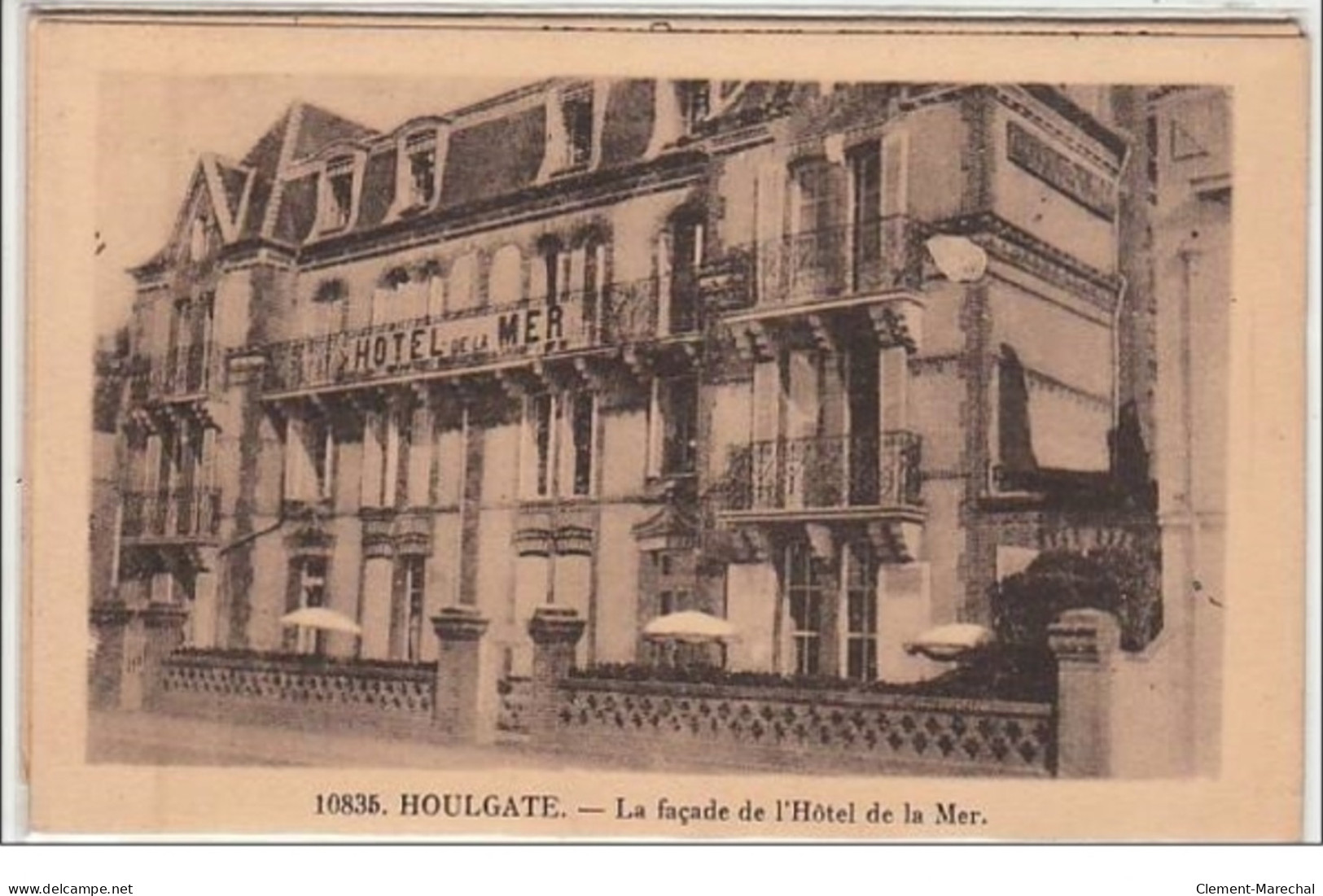 HOULGATE : La Façade De L'hôtel De La Mer - Très Bon état - Houlgate