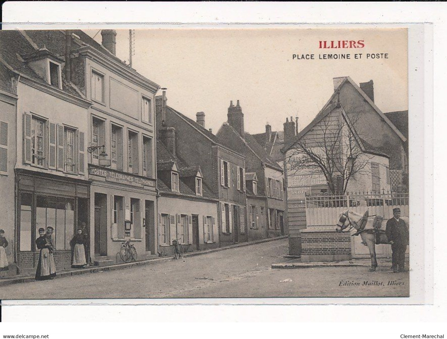 ILLIERS : Place Lemoine Et Poste - Très Bon état - Illiers-Combray