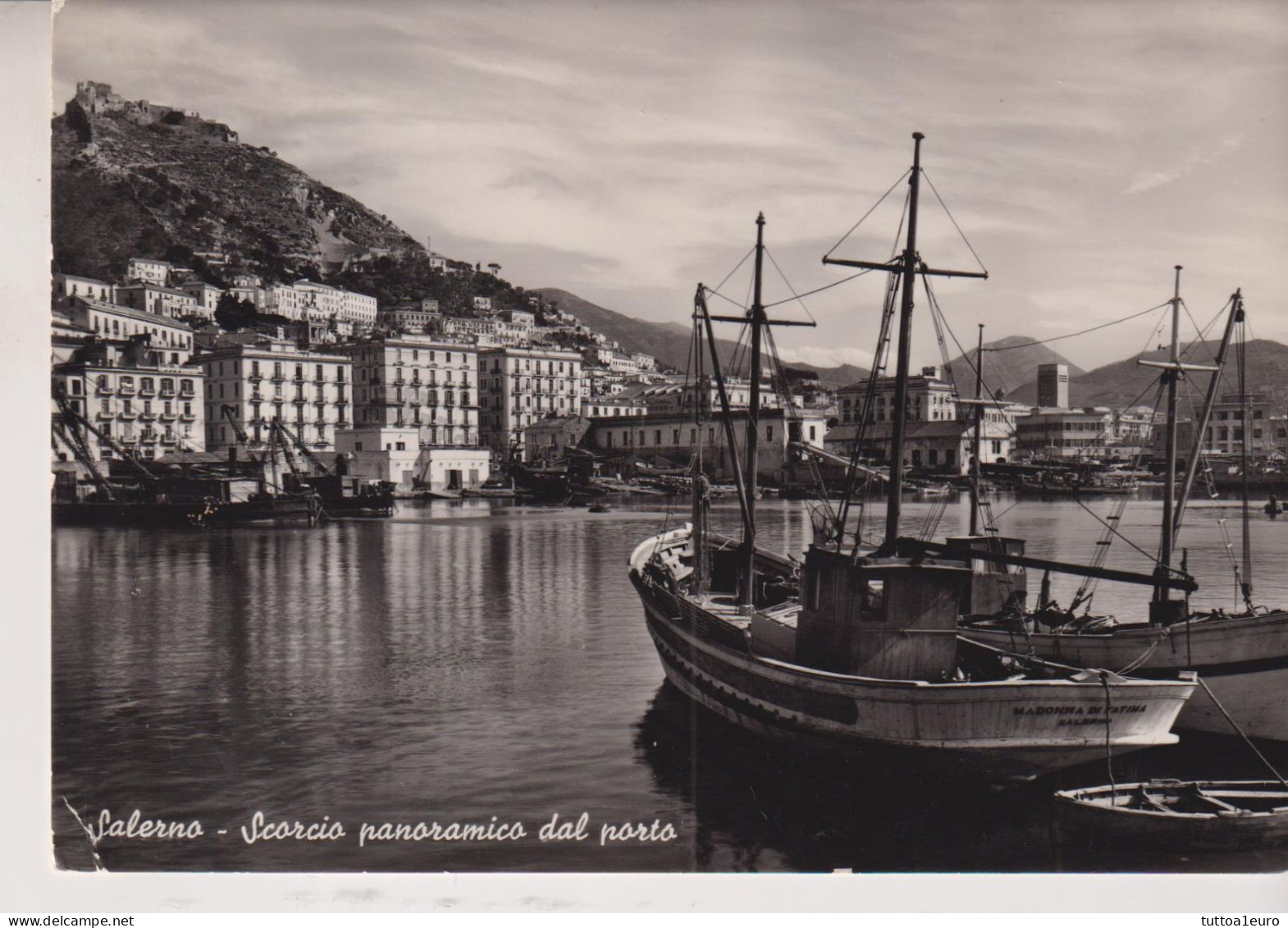 SALERNO  SCORCIO PANORAMICO DAL PORTO VELIERO  VG - Salerno