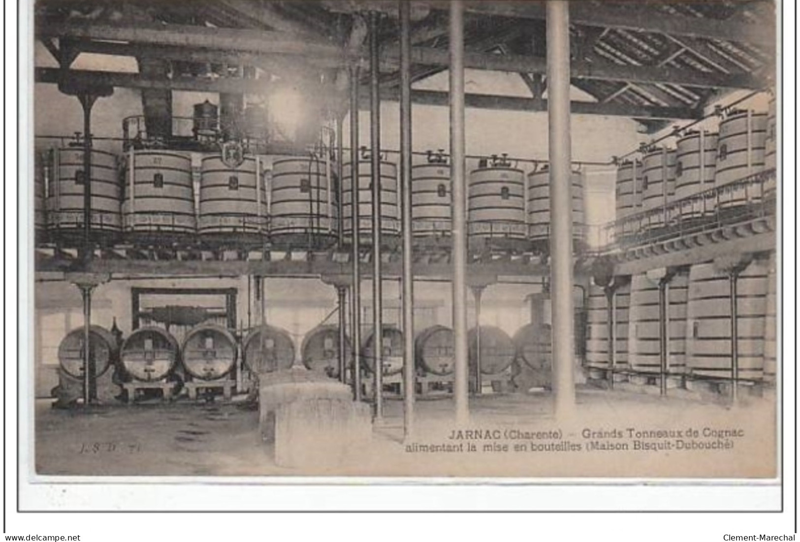 JARNAC - Publicité Pour La Distillerie BISCUIT DUBOUCHE - Très Bon état - Jarnac