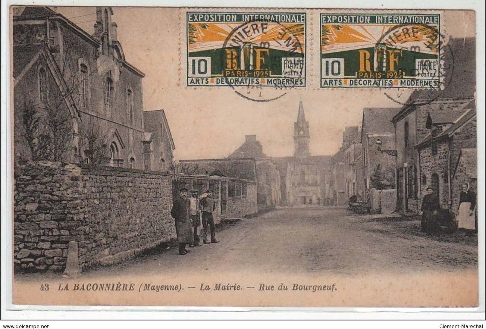 LA BACONNIERE : La Mairie - Rue Du Bourgneuf - Très Bon état - Otros & Sin Clasificación