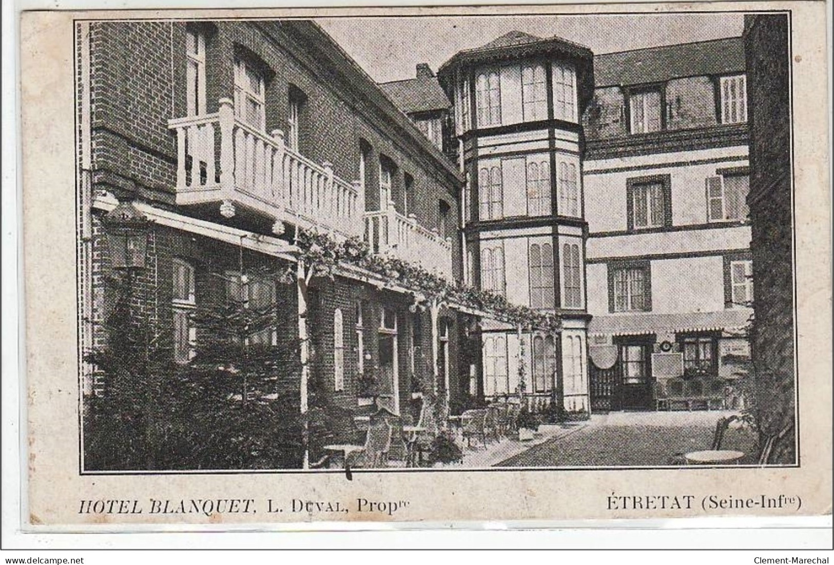 ETRETAT : Hôtel Blanquet, L. Duval Propriétaire - état - Etretat