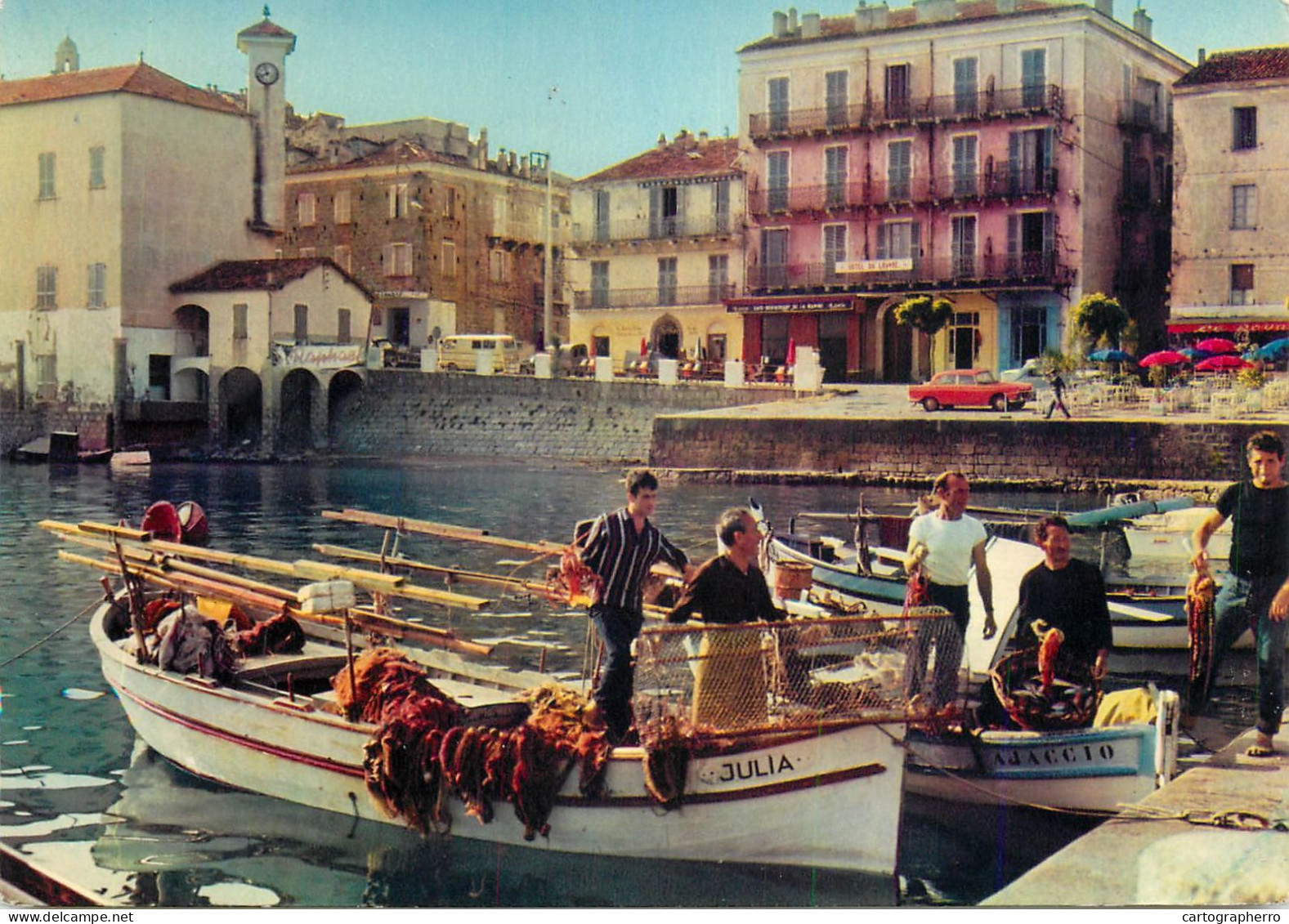 Navigation Sailing Vessels & Boats Themed Postcard Propriano Fishing Vessel - Velieri