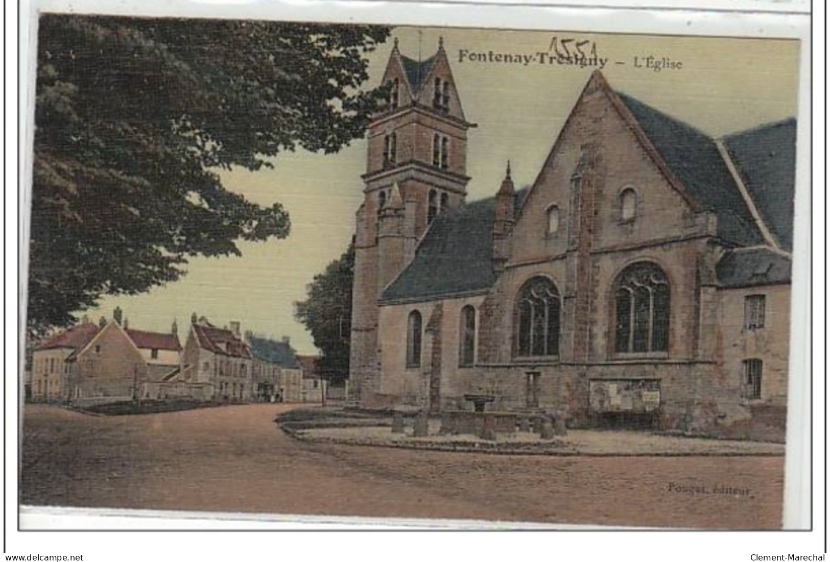 FONTENAY TRESIGNY - CARTE TOILEE - Très Bon état - Fontenay Tresigny