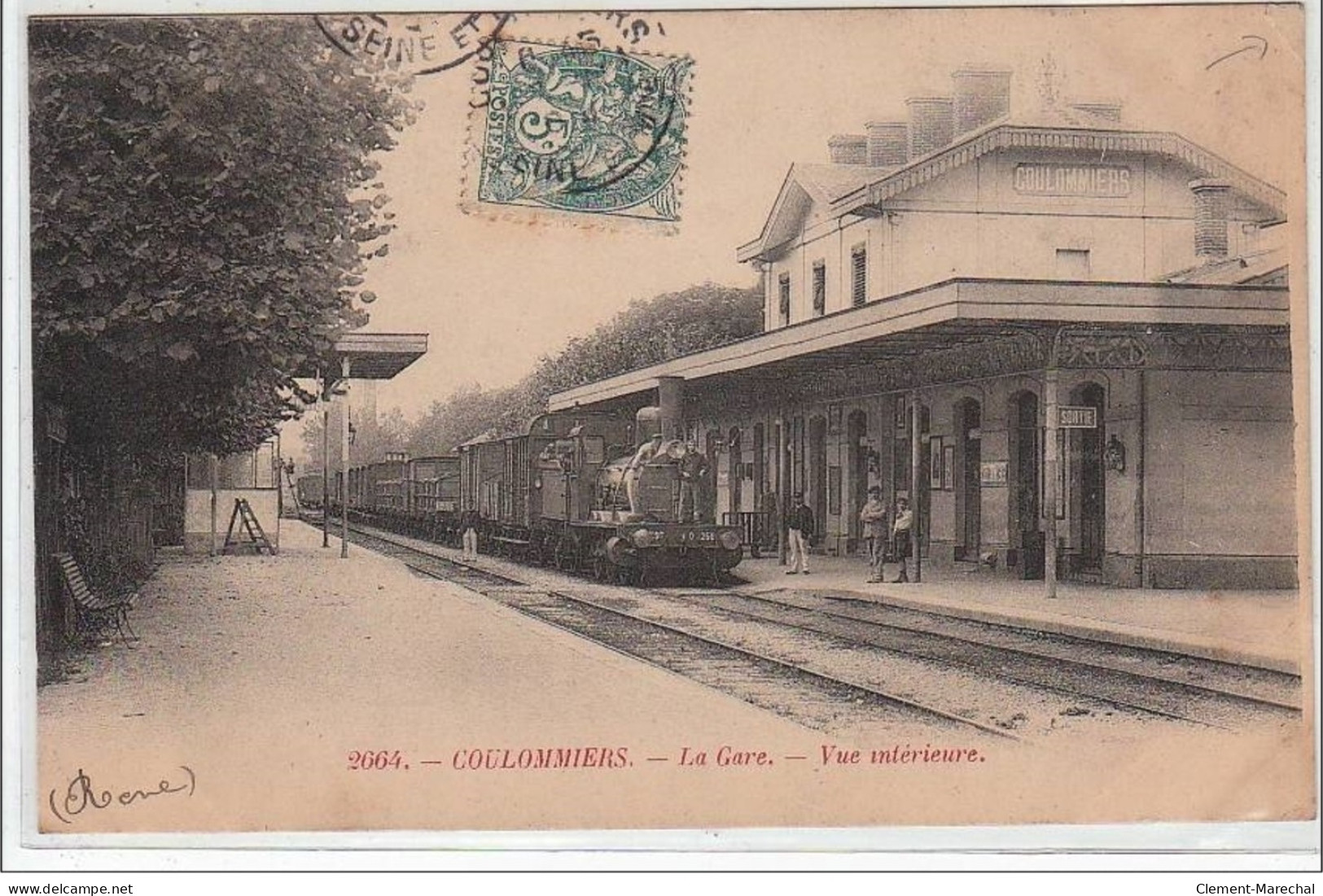 COULOMMIERS : La Gare - Vue Intérieure - état - Coulommiers