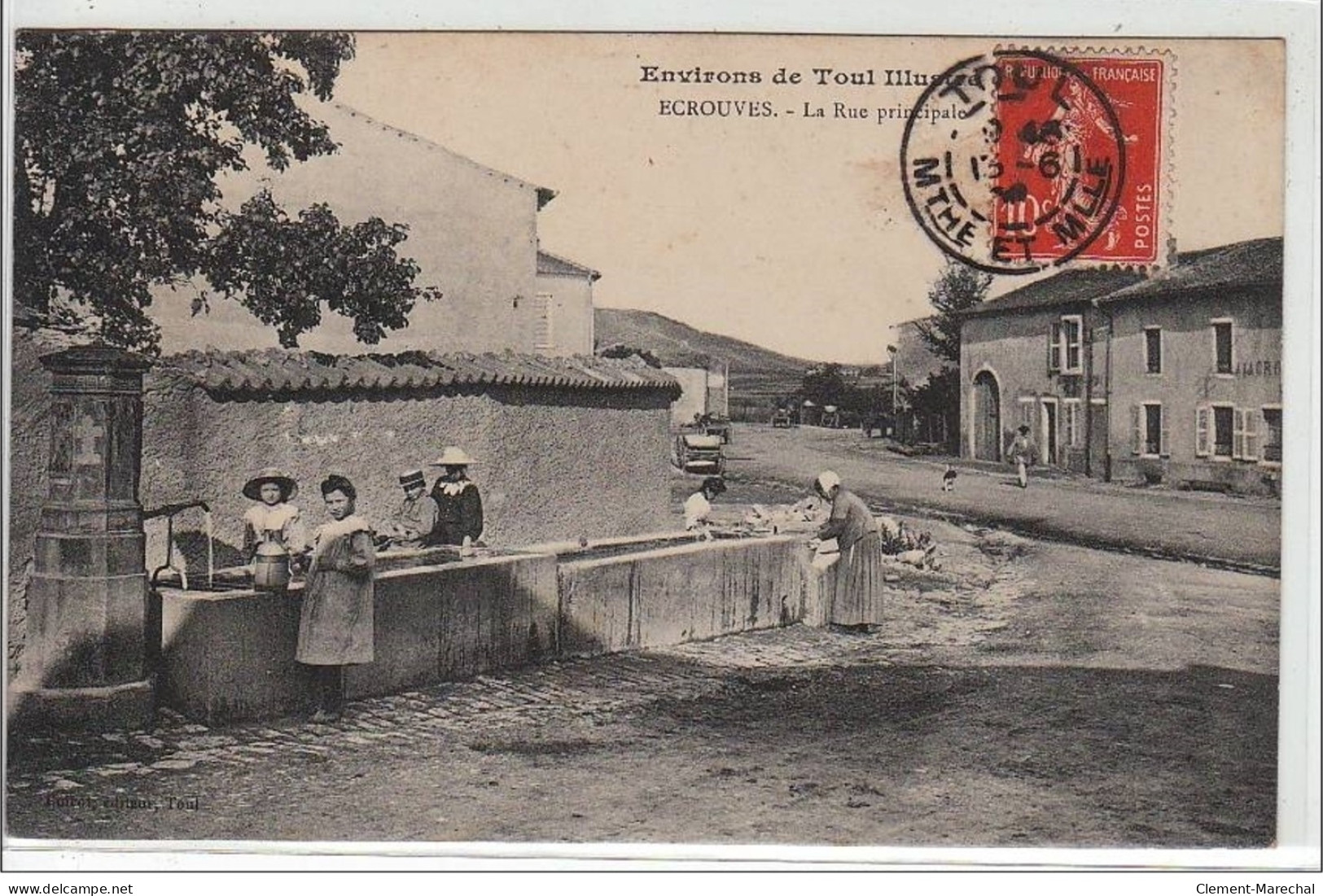 ECROUVES : La Rue Principale - Environs De Toul - Très Bon état - Autres & Non Classés