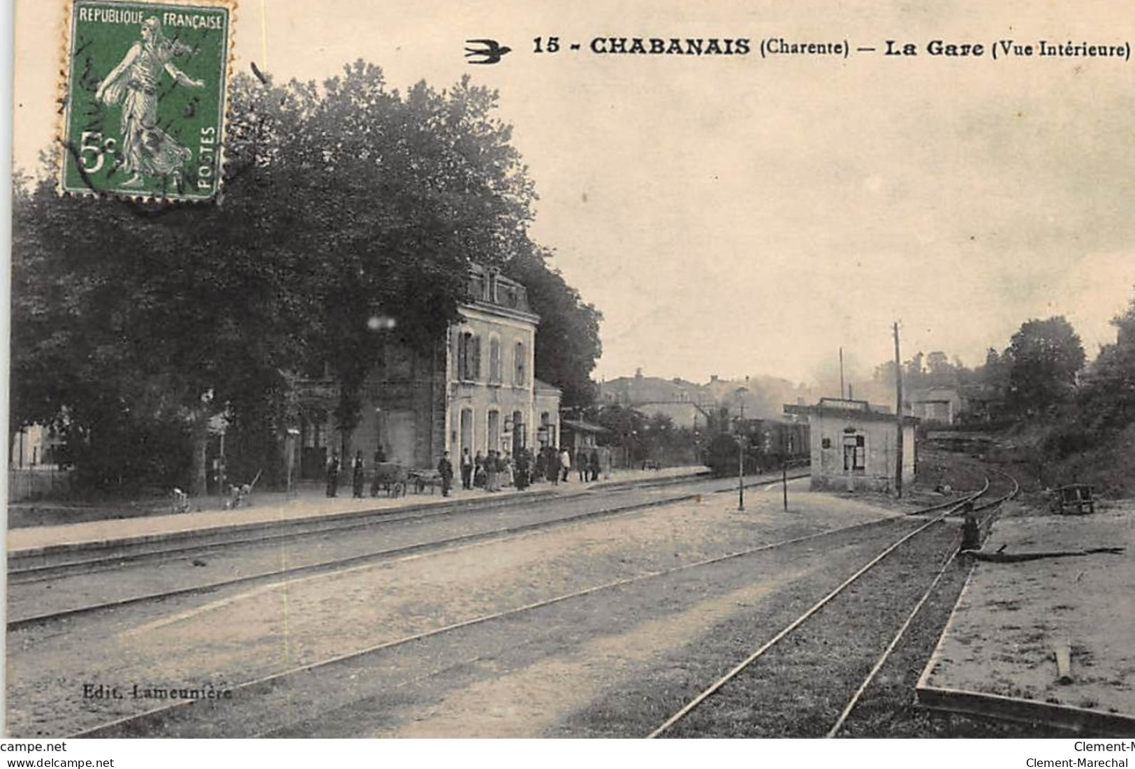 CHABANAIS : La Gare, Vue Interieure - Etat - Autres & Non Classés