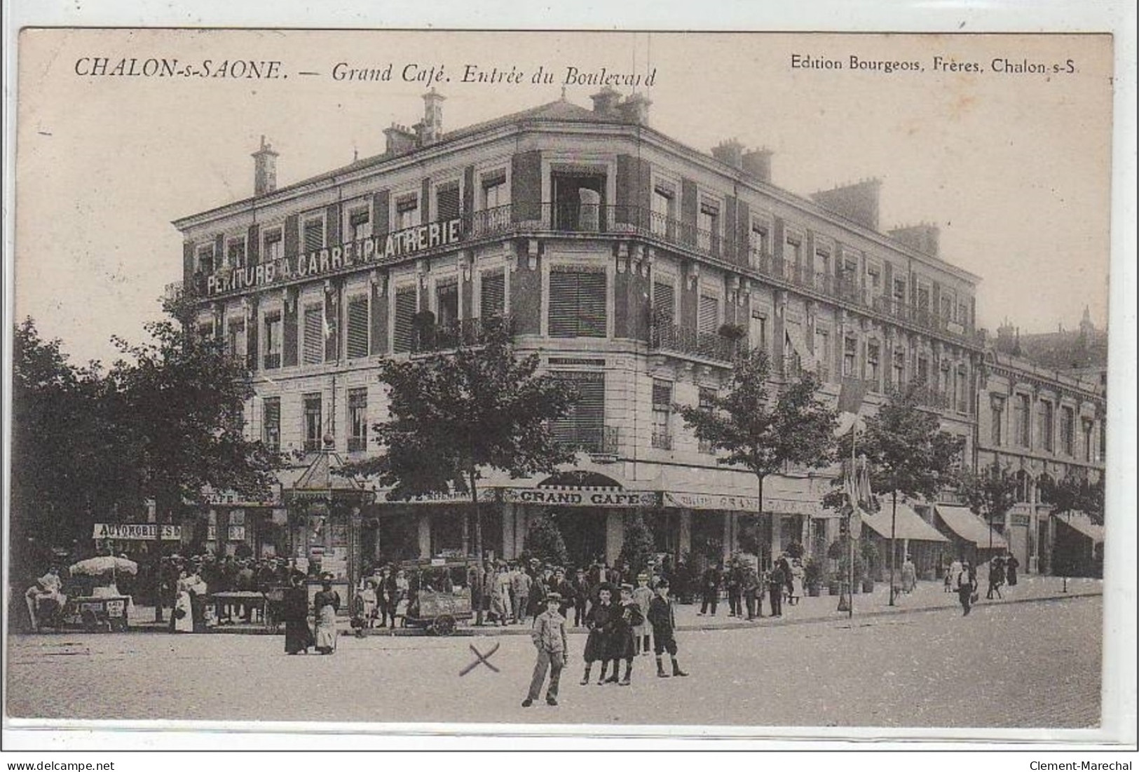 CHALON SUR SAONE : Grand Café - Entrée Du Boulevard - Très Bon état - Chalon Sur Saone