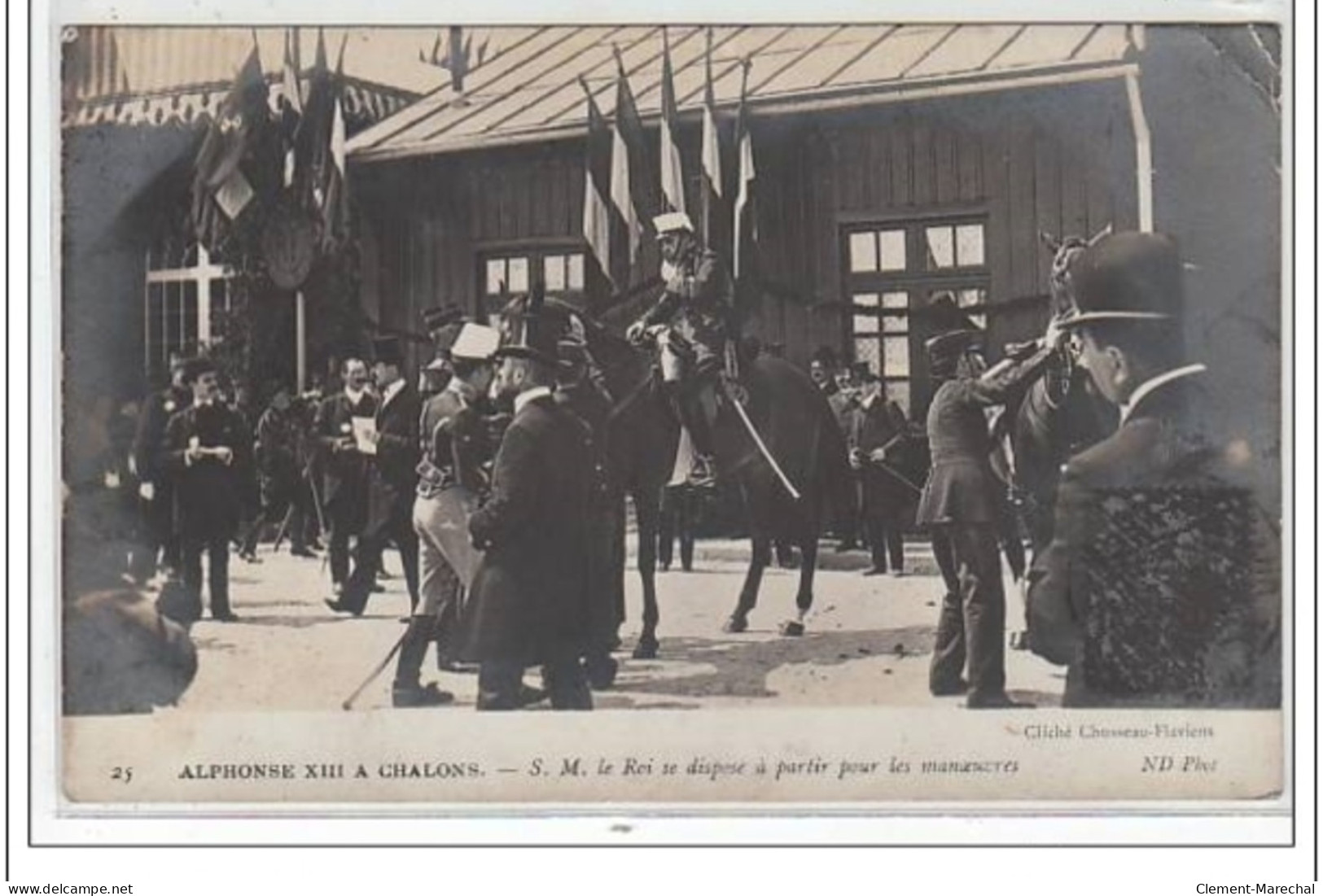 CHALONS : Alphonse XIII - 1er Juin 1905 - Le Roi Se Dispose à Partir Pour Les Manoeuvres - état - Châlons-sur-Marne