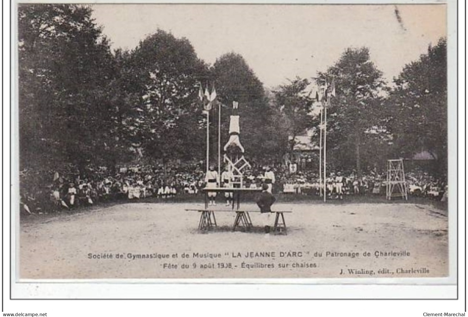 CHARLEVILLE : Société De Gymnastique Et De Musique En 1908 - Très Bon état - Charleville