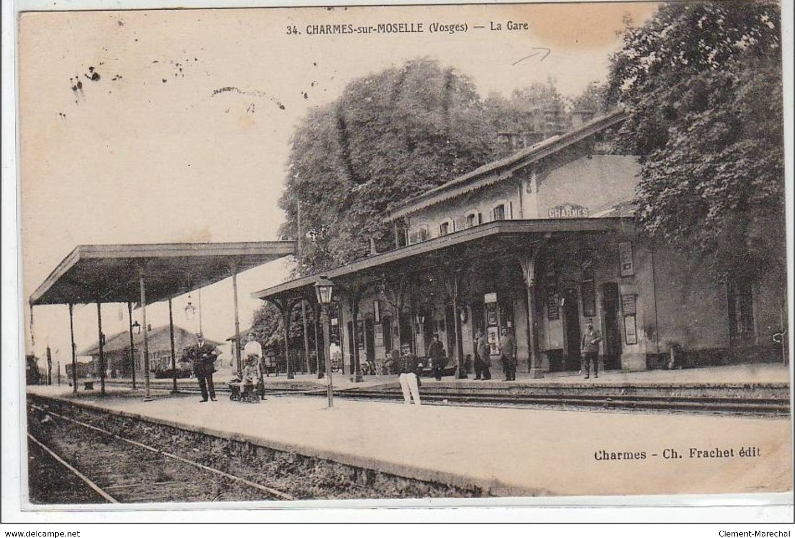 CHARMES SUR MOSELLE : La Gare - état - Charmes