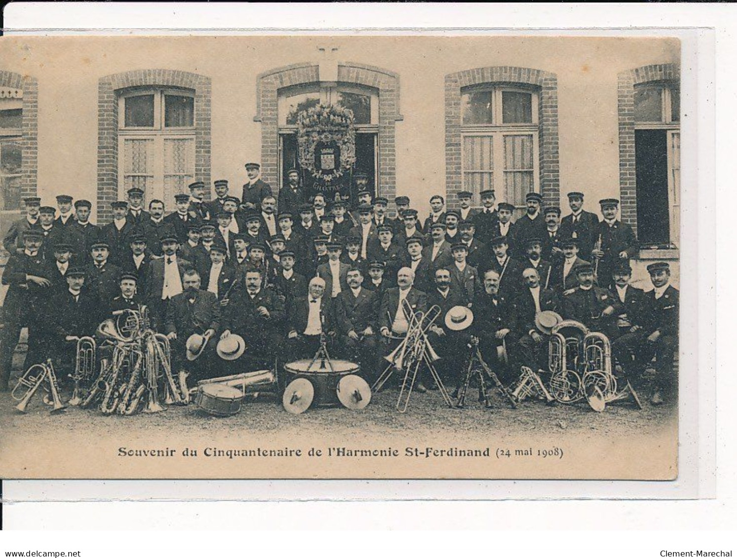 CHARTRES : Souvenir Du Cinquantenaire De L'Harmonie St-Ferdinand, 24 Mai 1908 - Très Bon état - Chartres