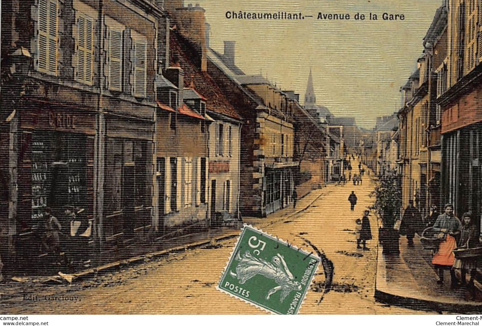 CHATEAUMEILLANT : Avenue De La Gare, Toillée - Tres Bon Etat - Châteaumeillant