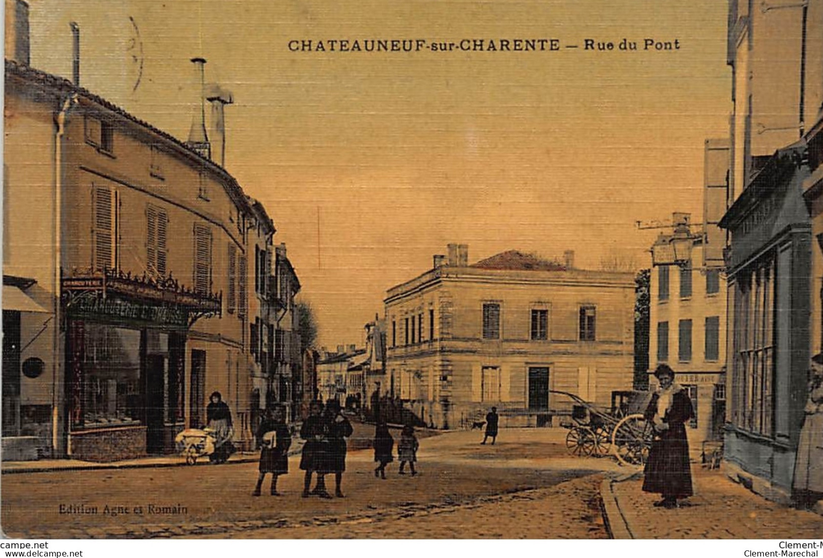 CHATEAUNEUF-sur-CHARENTE : Rue Du Pont, Toillée - Tres Bon Etat - Chateauneuf Sur Charente