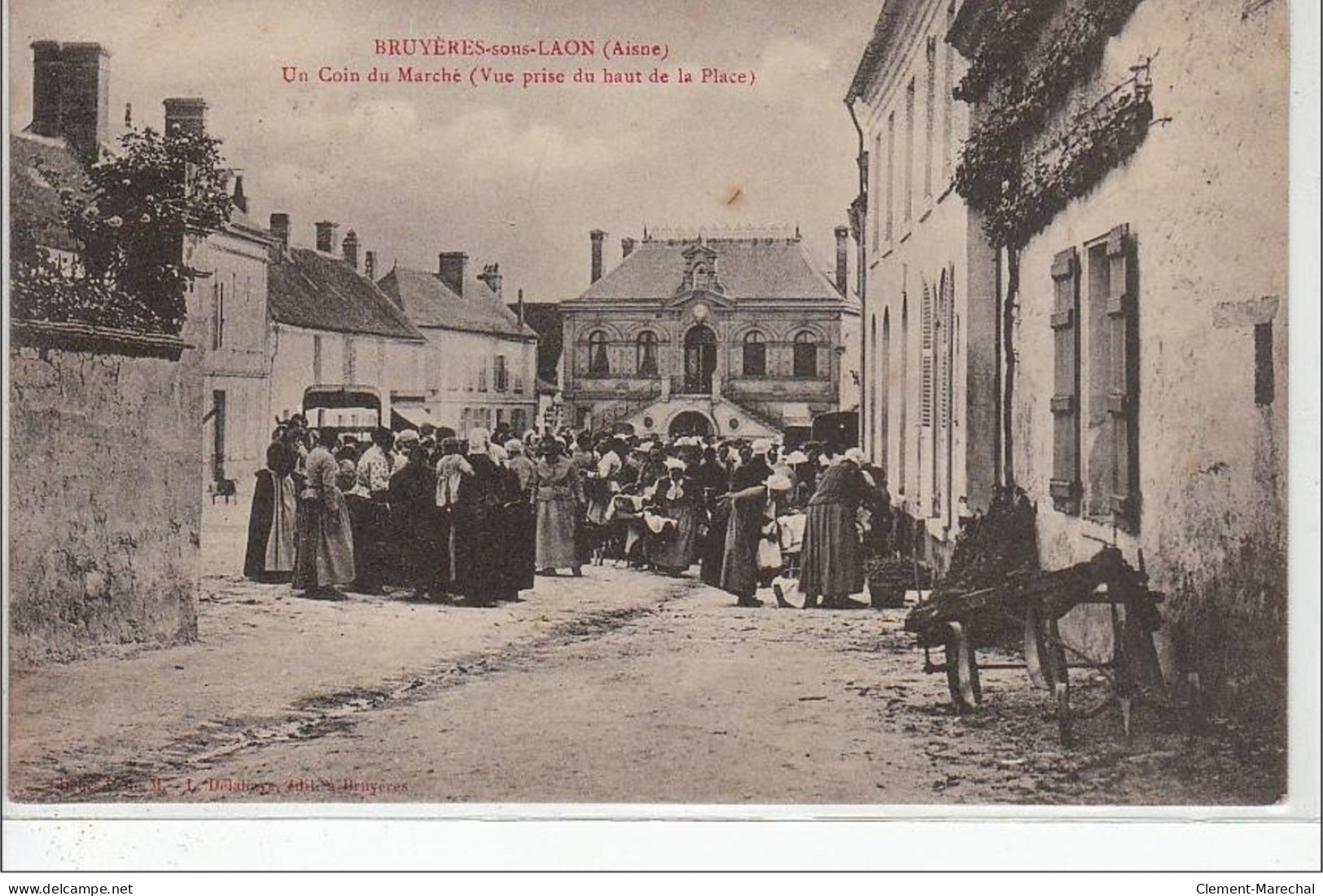 BRUYERES SOUS LAON : Un Coin Du Marché - Très Bon état - Other & Unclassified