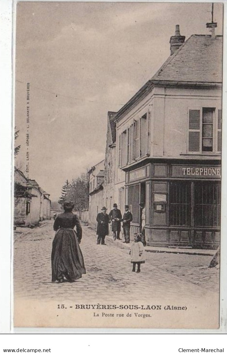 BRUYERES SOUS LAON : La Poste - Très Bon état - Other & Unclassified