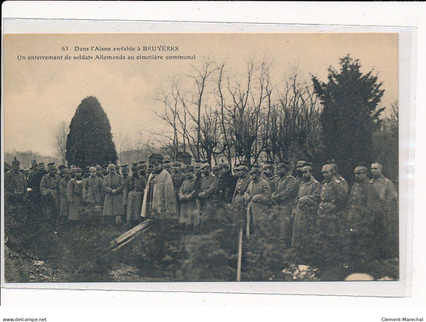 BRUYERES : Un Enterrement De Soldats Allemands Au Cimetière Communal - Très Bon état - Other & Unclassified