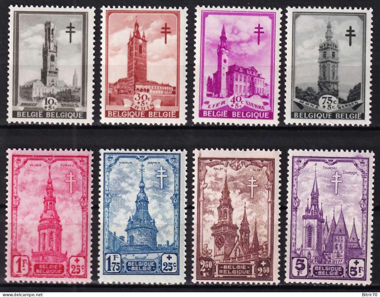 Belgica, 1939 Y&T. 519 / 526,  MNH. - Unused Stamps