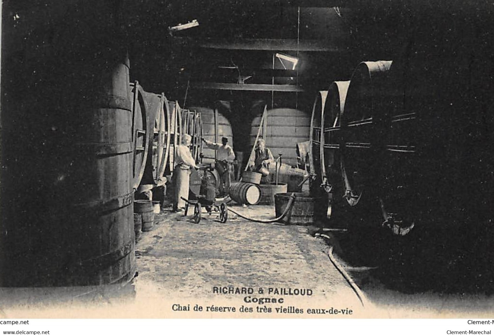 COGNAC : Richard & Pailloud, Chai De Reserve Des Tres Vieilles Eaux-de-vie - Tres Bon Etat - Cognac