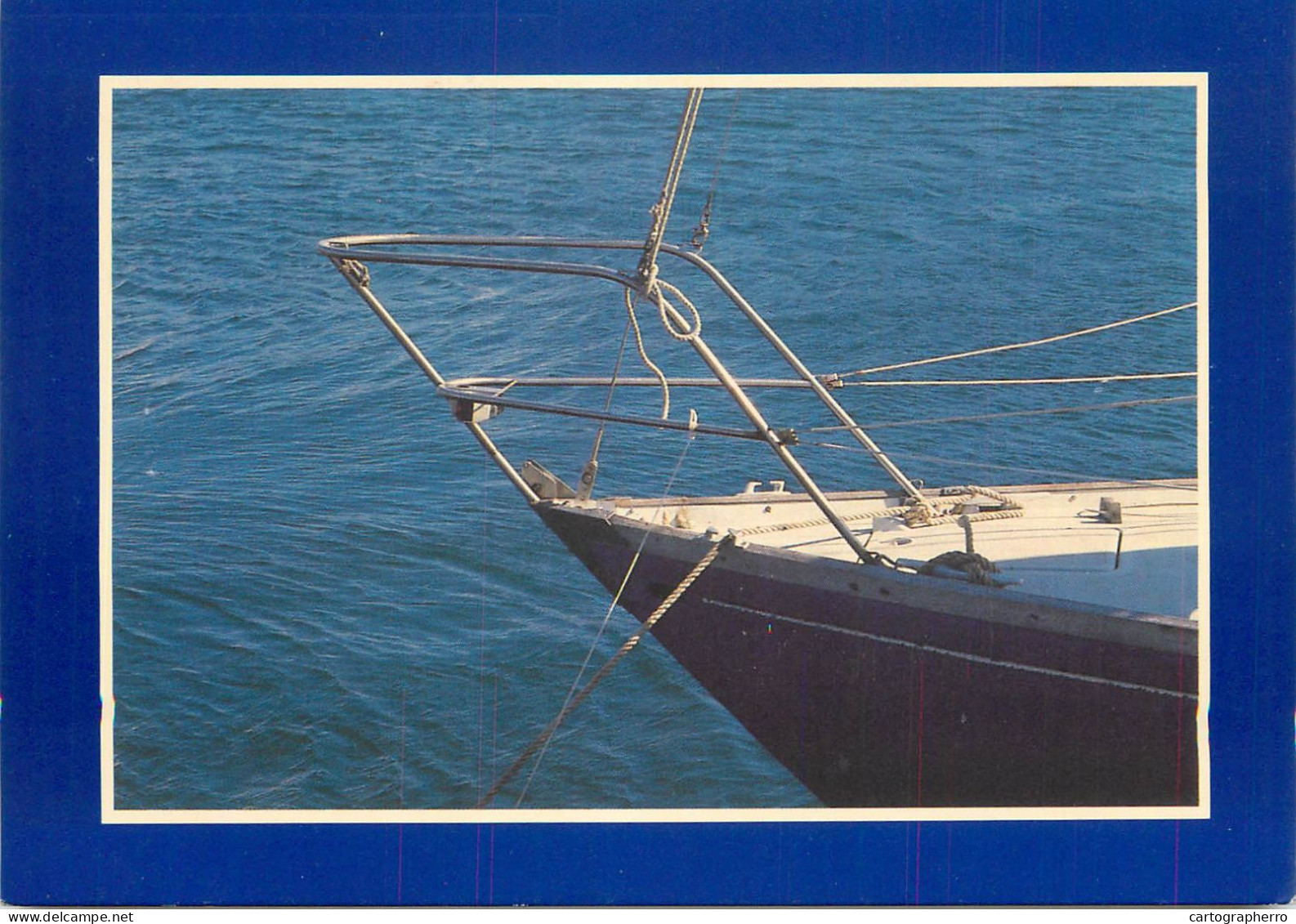Navigation Sailing Vessels & Boats Themed Postcard Yacht Bow - Velieri