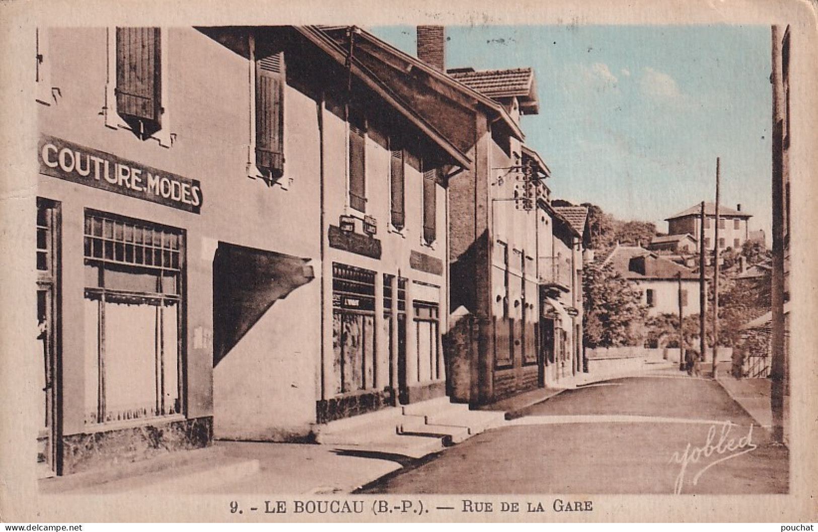 Z+ Nw-(64) LE BOUCAU - RUE DE LA GARE - CARTE COLORISEE - Altri & Non Classificati