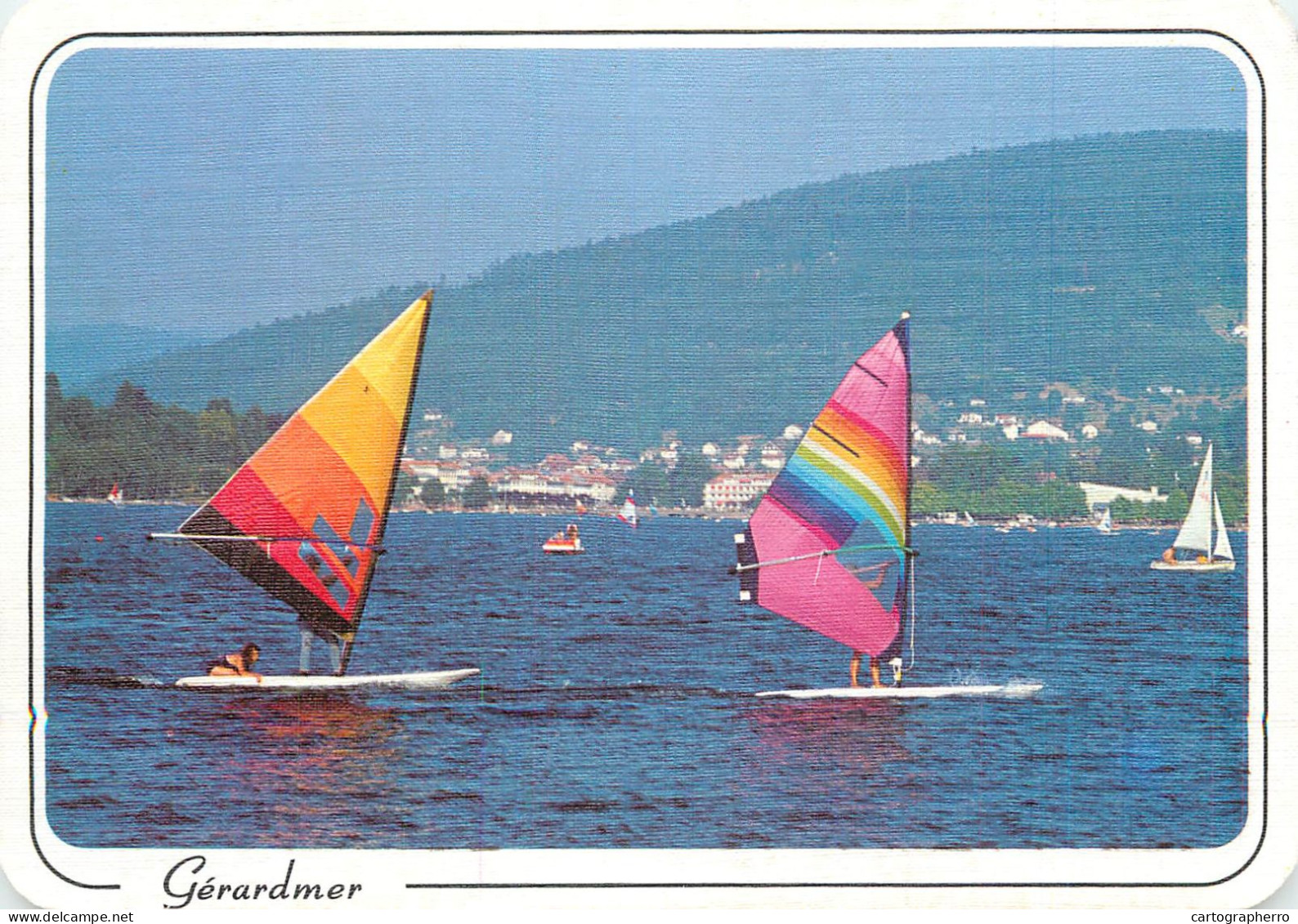Navigation Sailing Vessels & Boats Themed Postcard Gerardmer Wind Surf - Velieri