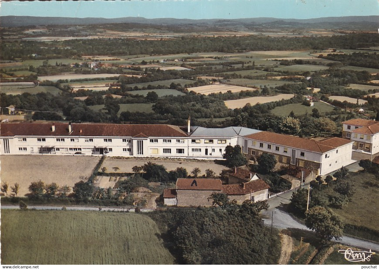 Z+ Nw-(65) CASTELNAU RIVIERE BASSE - VUE AERIENNE SUR LA VALLEE ET LE PREVENTORIUM - Castelnau Riviere Basse