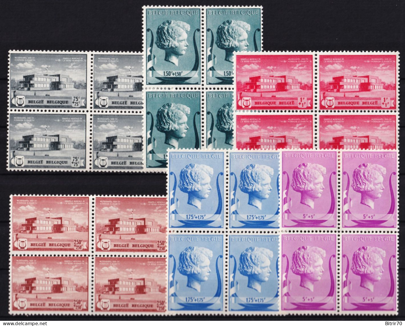 Belgica, 1940 Y&T. 532 / 537,  MNH. - Nuevos