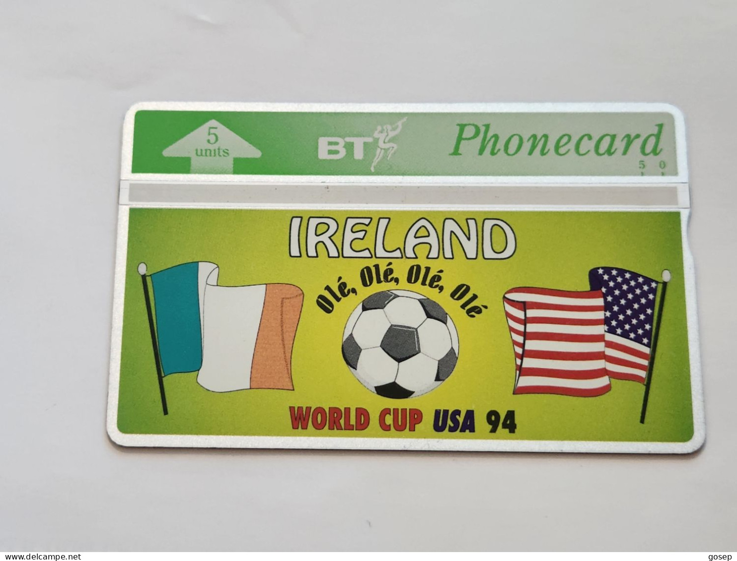 United Kingdom-(BTG-272)-Ireland World Cup-USA-1994-(261)(5units)(403D58107)(tirage-5.000)-price Cataloge-6.00£-mint - BT Allgemeine