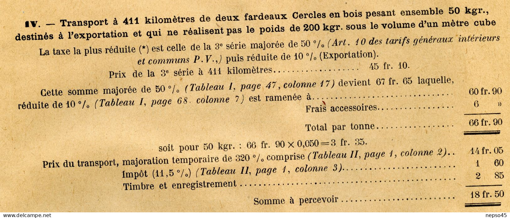 Instructions Générales.1926.Transport à petite vitesse.Chemins de Fer.Alsace-Lorraine.de l'Est.d'Etat.du Midi.du No