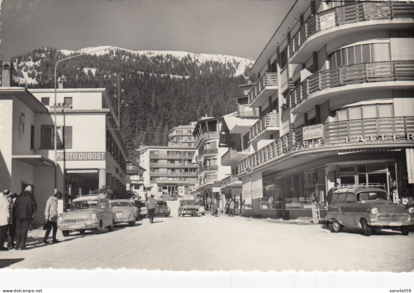 SWITZERLAND-SCHWEIZ-SUISSE-SVIZZERA-CRANS SUR SIERRE-VALAIS-CARTOLINA VERA PHOTO VIAGGIATA 13-2-1963 - Crans-Montana