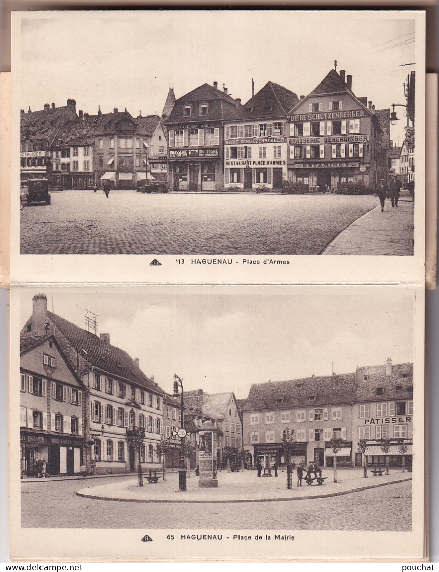 Z+ Nw-(67) HAGUENAU - DEPLIANT CARTES POSTALES 12 VUES - Haguenau