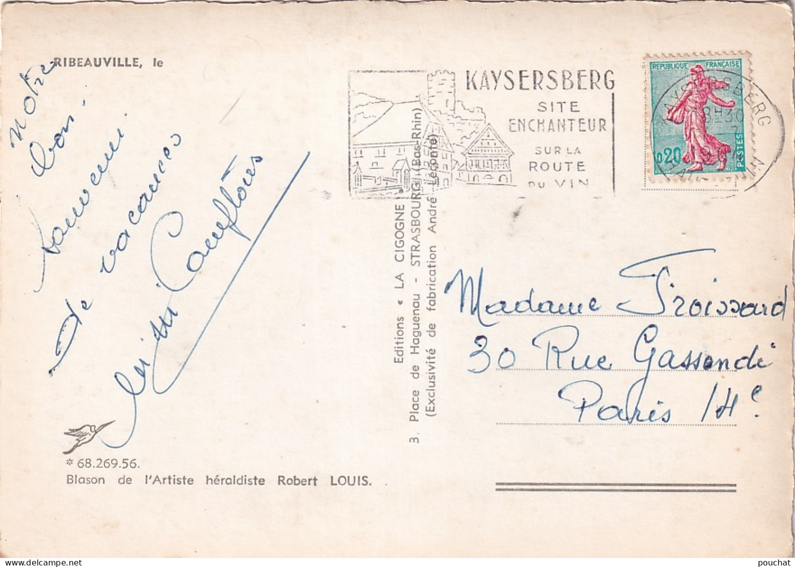 Z+ Nw-(68) RIBEAUVILLE - CARTE MULTIVUES - Ribeauvillé