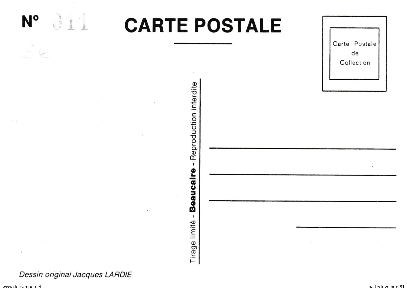 CPM Caricature Satirique V. GISCARD D'ESTAING Absinthe Absinth Fée Verte Tirage Limité Illustrateur LARDIE/JIHEL - Lardie