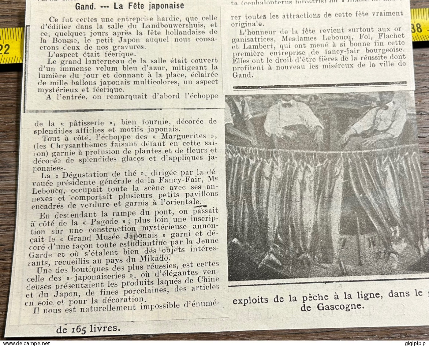 1908 PATI  FÈTE JAPONAISE A GAND Leboucq Flachet Fol Lambert - Collezioni