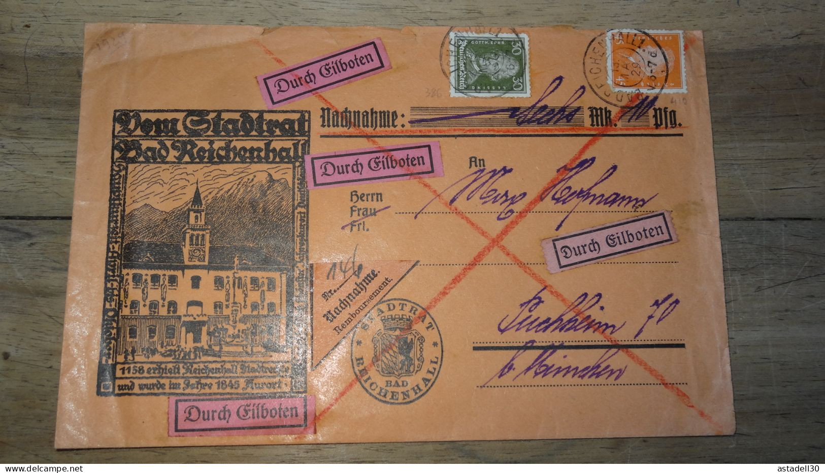 Grande Enveloppe ALLEMAGNE - 1929 .......... 240424......... CL9-58 - Covers & Documents