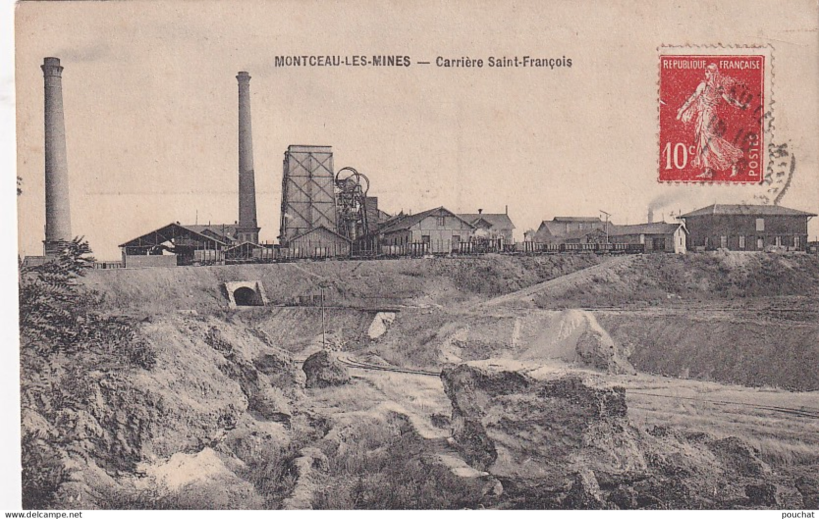 Z+ Nw-(71) MONTCEAU LES MINES - CARRIERE ST FRANCOIS - VUE GENERALE - Montceau Les Mines