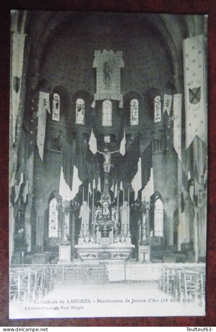 Cpa Langres ; Cathédrale - Béatification De Jeanne D'Arc - Langres