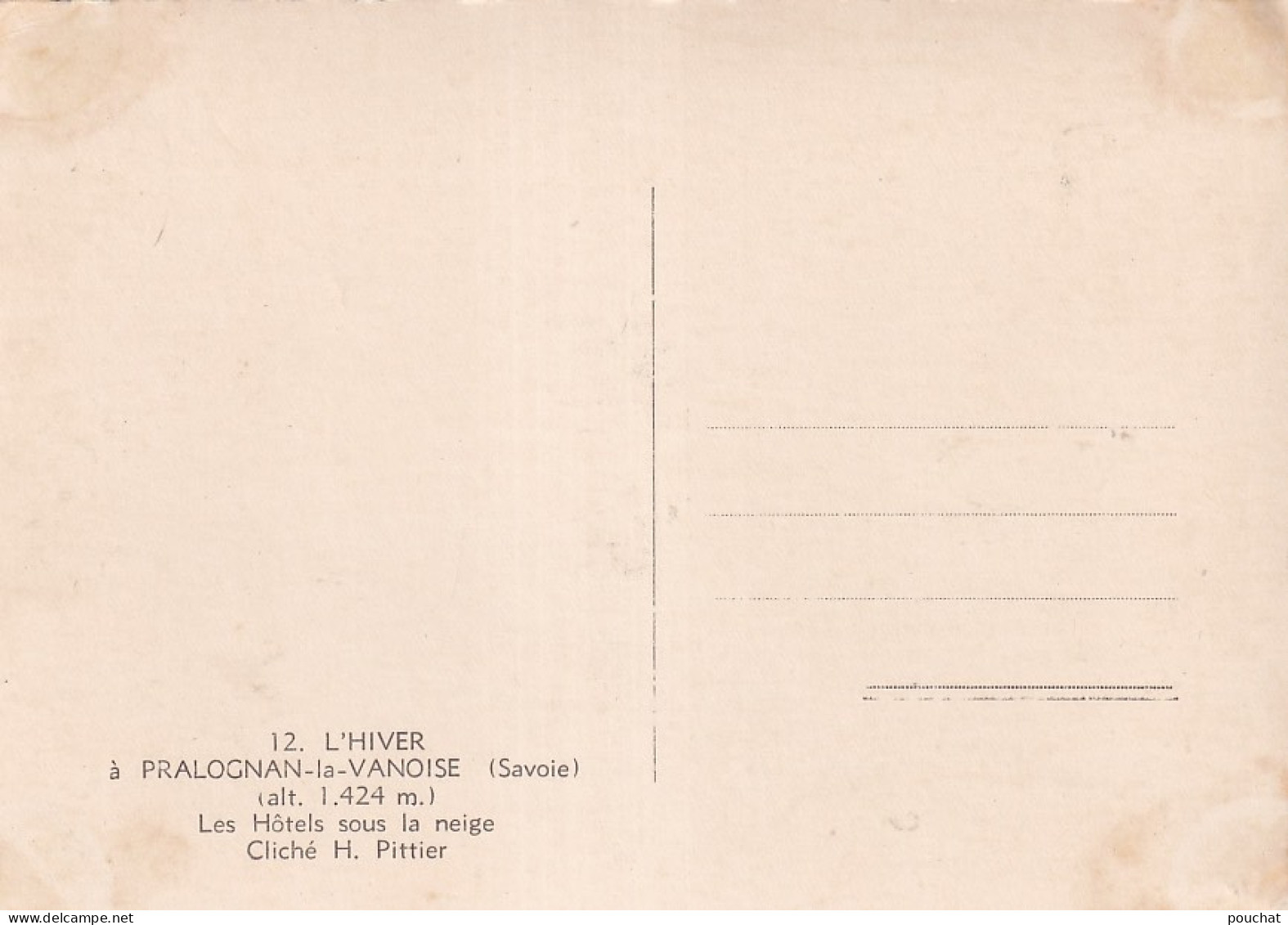 Z++ Nw-(73) PRALOGNAN LA VANOISE - LES HOTELS SOUS LA NEIGE  - Pralognan-la-Vanoise